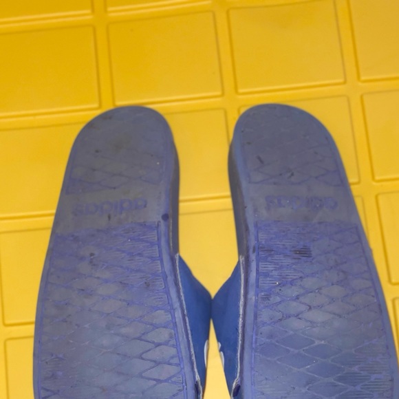 Adidas Adilette Comfort Sliders for Men Blue Sz 10 - Picture 4 of 5